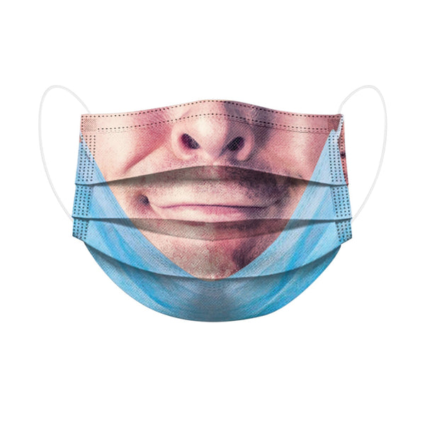 Irvingwad  100 Masks Buy More and Get More, Funny Real 3D Protective Mask