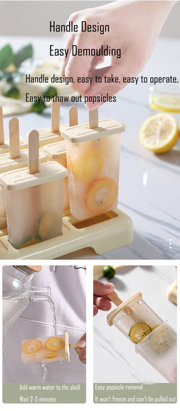 Irvingwad Ice-cream Mold Home-made Ice Lolly Diy Ice Cream Frozen Ice Cube Box Homemade Ice Box