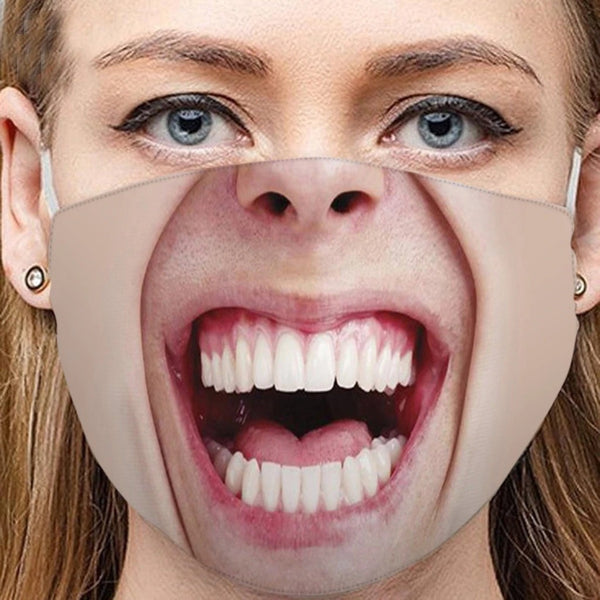 Irvingwad Buy More and Get More, Funny Real 3D Protective Mask(5 Packs, 10 Packs, 15 Packs....）