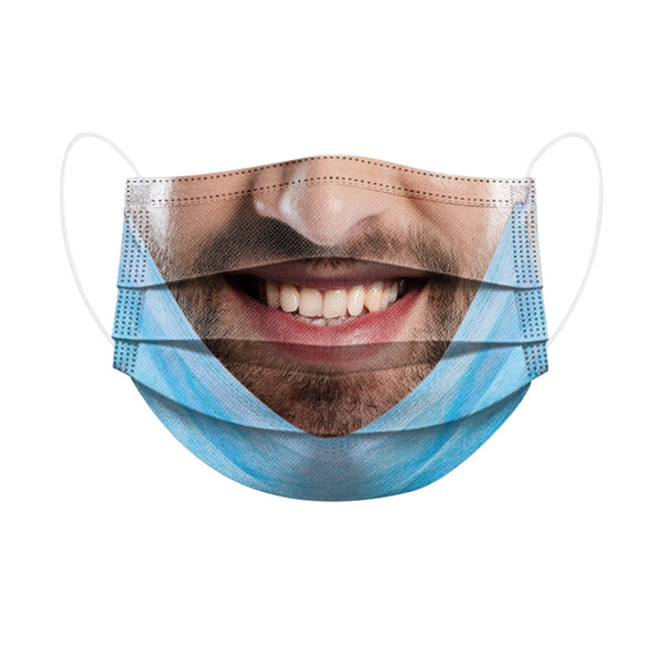 Irvingwad  100 Masks Buy More and Get More, Funny Real 3D Protective Mask