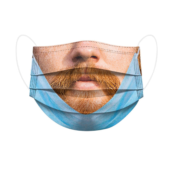 Irvingwad  100 Masks Buy More and Get More, Funny Real 3D Protective Mask