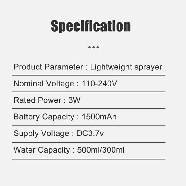 Irvingwad Indoor Wireless Alcohol Handheld Blue Light Atomizing Disinfection Gun