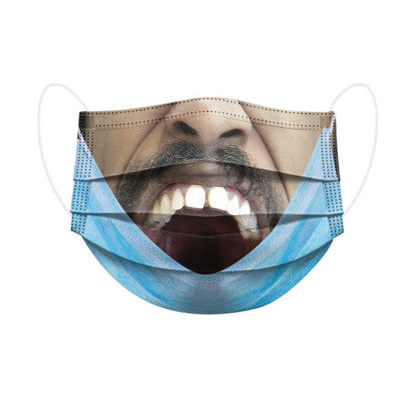 Irvingwad  100 Masks Buy More and Get More, Funny Real 3D Protective Mask