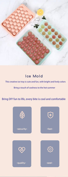 Irvingwad Frozen Ice Cube Mold Creative Homemade Ice Box Home DIY Ice Tray