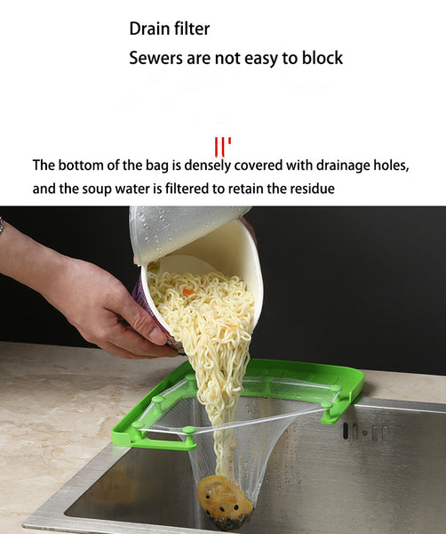 Irvingwad Kitchen Triangle Leftover Sink Drain Strainer（Deliver 100 Nets）